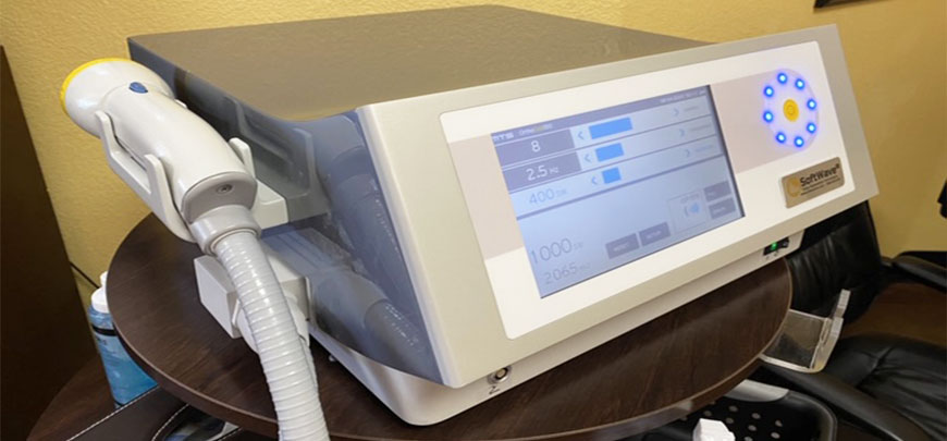 Shockwave Therapy device used at Martin Family Chiropractic Centers in Concord